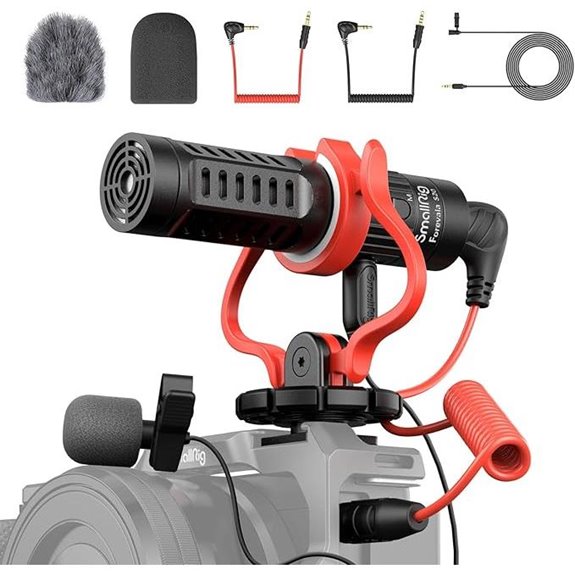 SmallRig Shotgun Microphone with Windscreen and Shock Mount