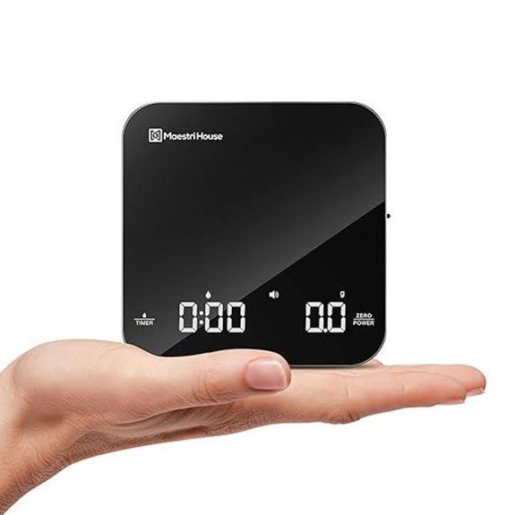 mini coffee scale with timer