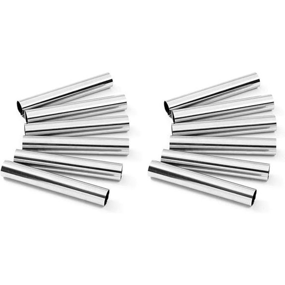 Norpro Stainless Steel Mini Cannoli Form Set of 12