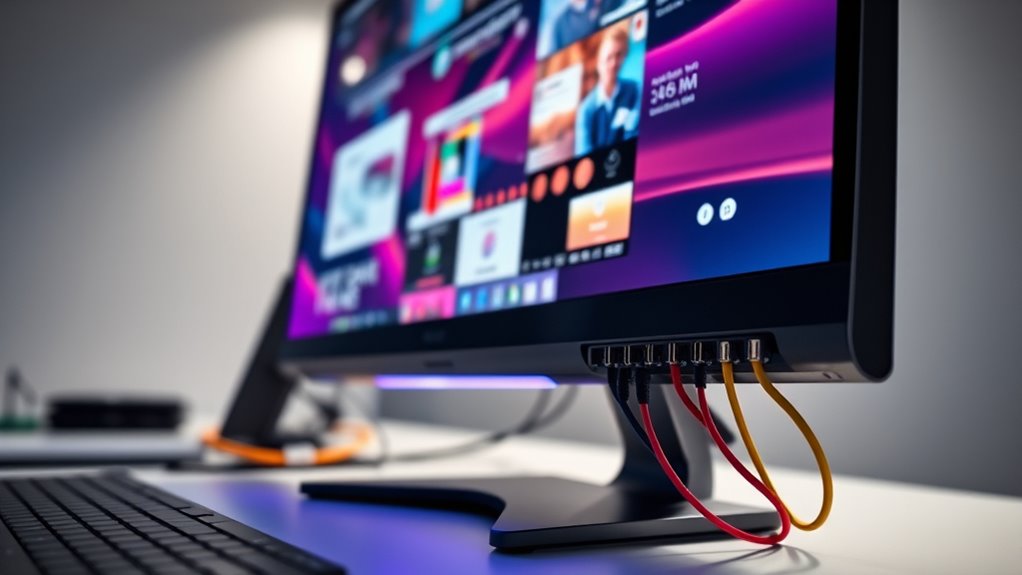 monitor input and features