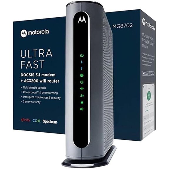 Motorola MG8702 DOCSIS 3.1 Cable Modem & Wi-Fi Router