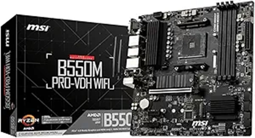 MSI B550M PRO-VDH WiFi Motherboard (AMD Ryzen)