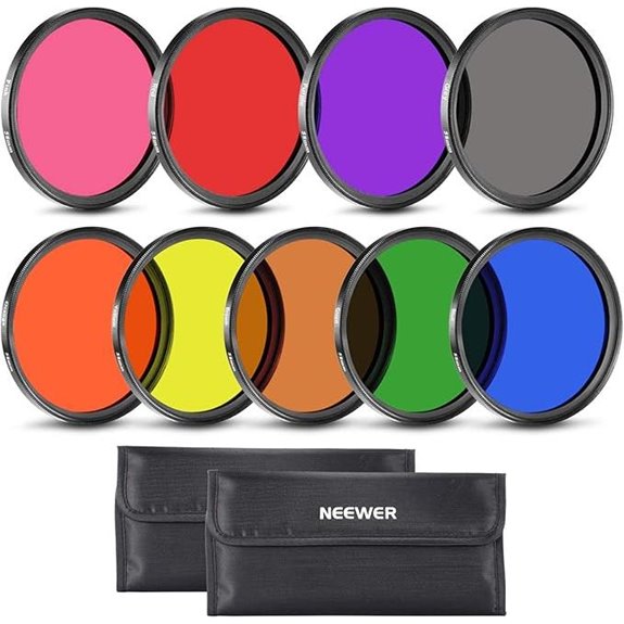 NEEWER 9PCS Color Lens Filter Set for Camera