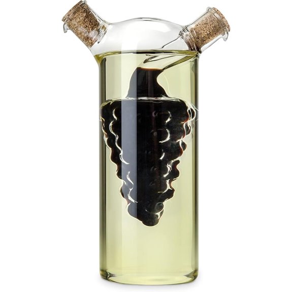 True Napa Olive Oil & Vinegar Cruet with Cork Stopper