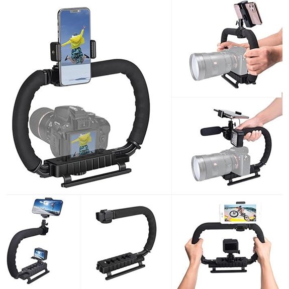 Camera Stabilizer Cage Mount for Phones and Cameras