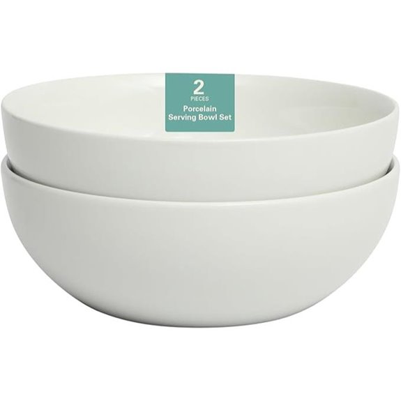 Gibson Home Salad Bowl Set 2-Pack Porcelain