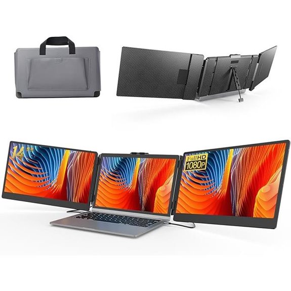 Portable 14 1080P IPS Laptop Monitor with Multiple Ports