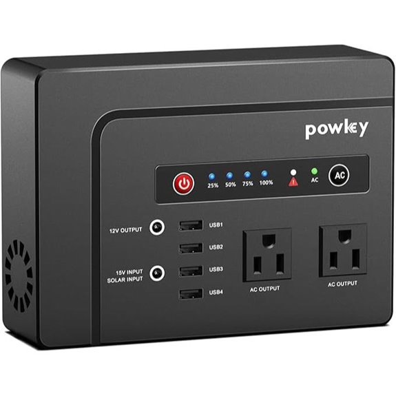 Powkey 200W Portable Solar Power Station with USB