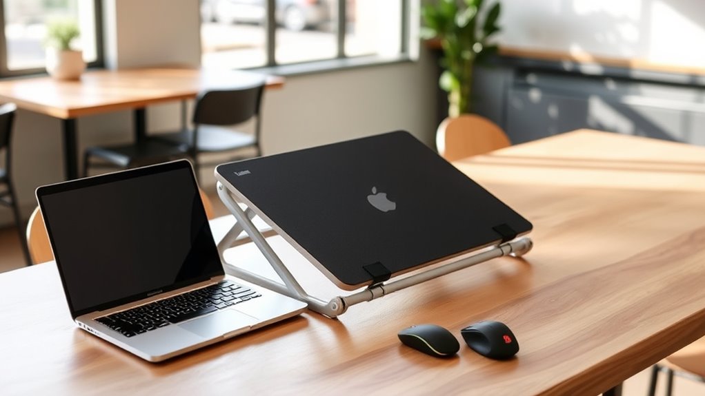 portable adjustable travel desk