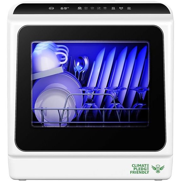 EUHOMY Portable Countertop Dishwasher with 6 Programs