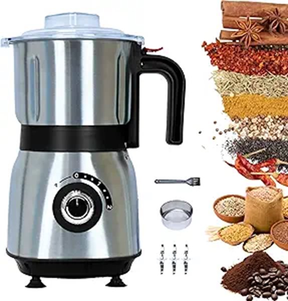 Versatile 500W Electric Kitchen Grinder with Stainless Steel Blades
