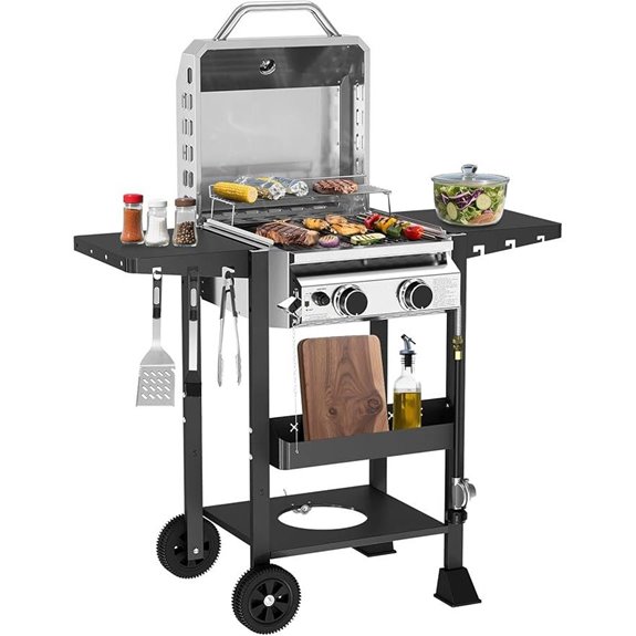 R.W.FLAME G20B Propane Gas Grill with Side Shelves