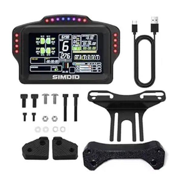 DV480 PRO V5 Racing Dashboard with 5 Screen & RGB LEDs