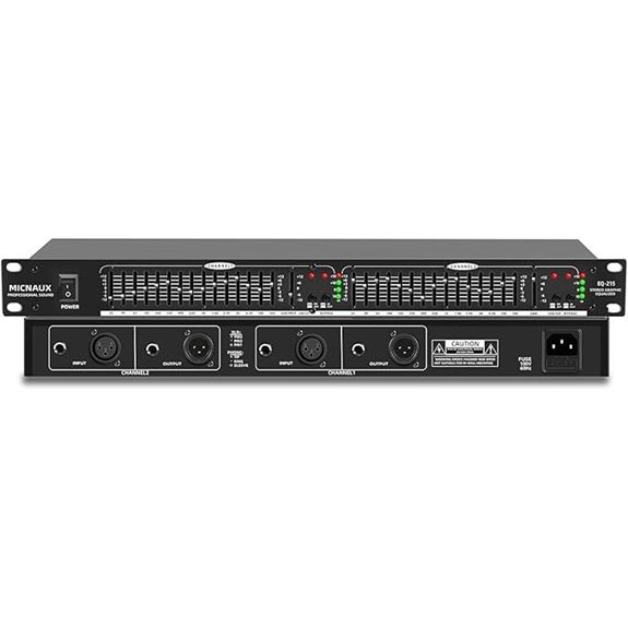 Dual Channel 15-Band Rack Mount DJ Equalizer