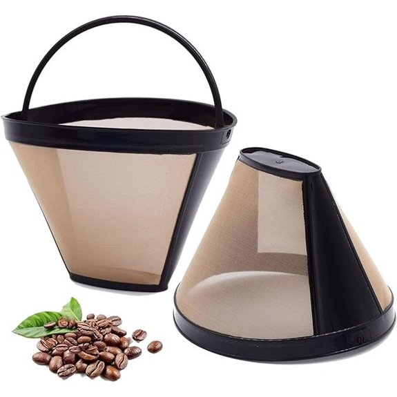 Reusable #4 Cone Coffee Filters for Cuisinart (2 Pack)