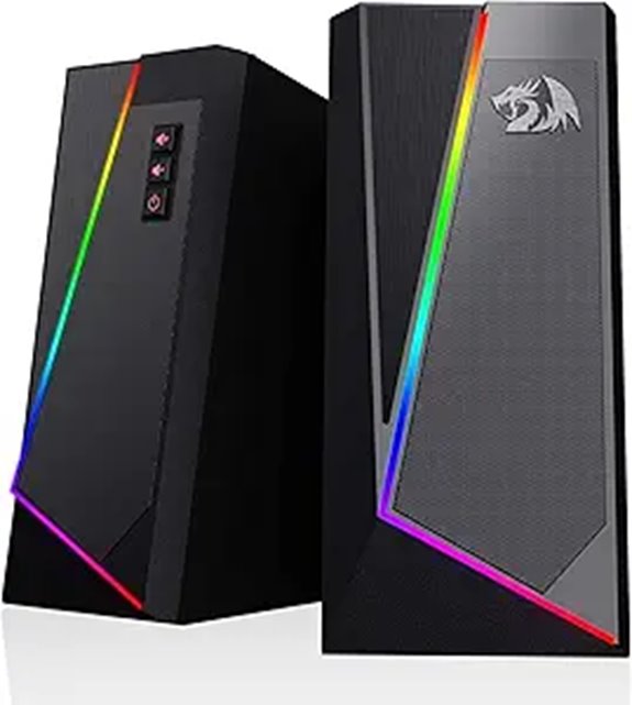 Redragon RGB Desktop Speakers with LED & Volume Control