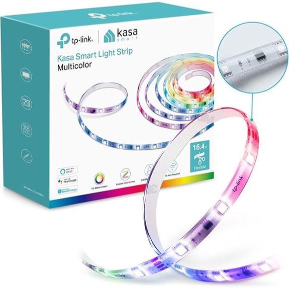 Kasa RGBIC LED Light Strip 50 Zones Wi-Fi Compatible