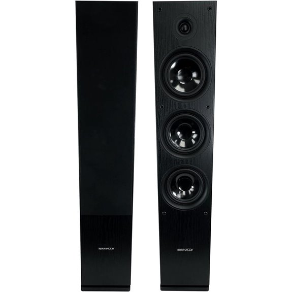 Rockville RockTower 68B 6.5-In Home Audio Tower Speakers