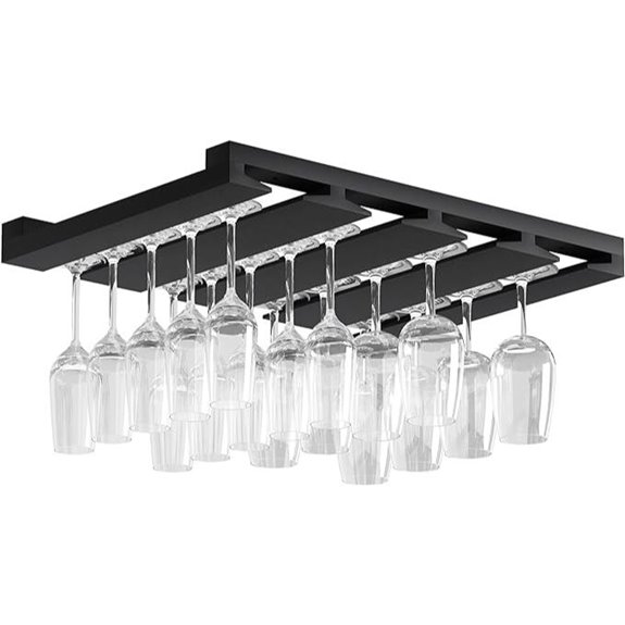 Rustic State Eze 4-Section Under Cabinet Wine Rack