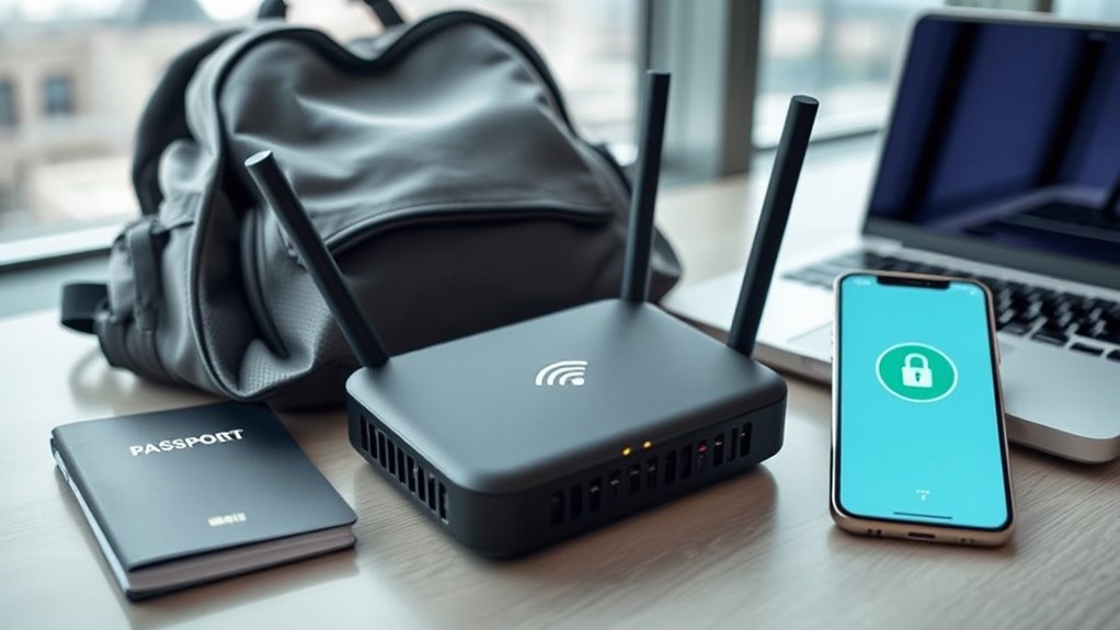 secure portable travel router