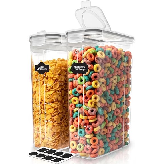 Utopia Kitchen Cereal Storage Containers (2 Pack)