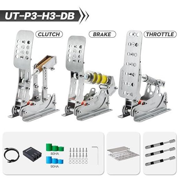 Simjack UT Racing Pedals with Hydraulic Brake System