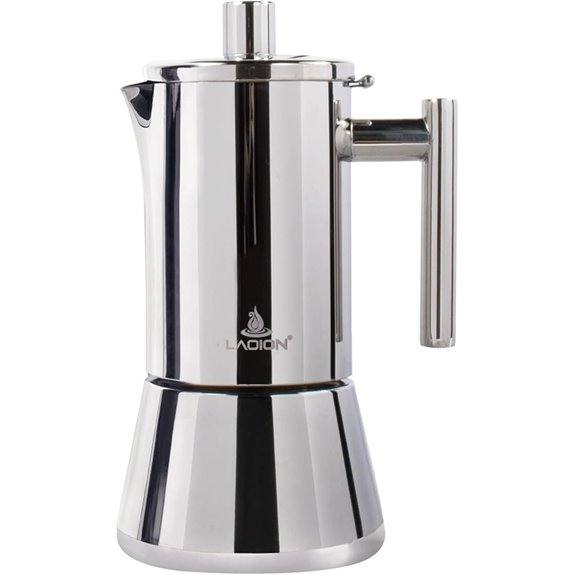 6-Cup Stainless Steel Espresso Moka Pot