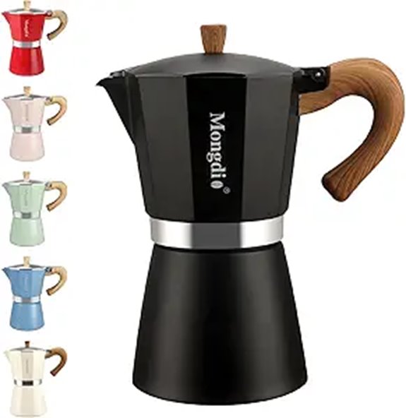 Mongdio 6-Cup Stove Top Espresso Moka Pot