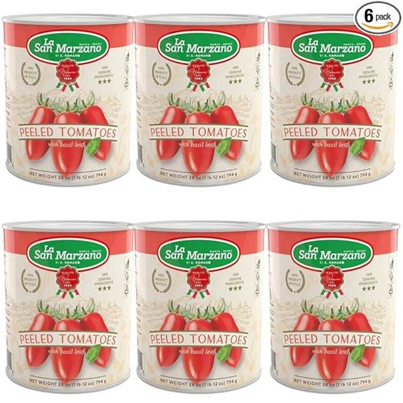 La San Marzano 6 Pack Whole Peeled Tomatoes