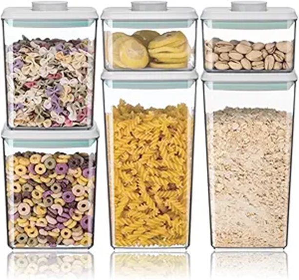 Ankou 6Pcs Airtight Food Storage Containers Set