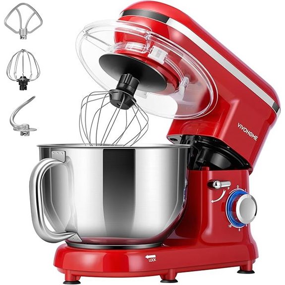 VIVOHOME 6-Quart Stand Mixer with Accessories