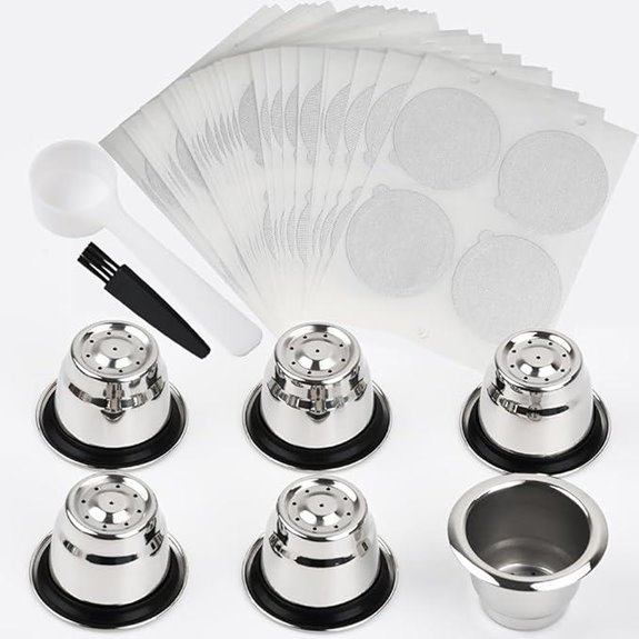 Reusable Stainless Steel Nespresso Pods (6 Count)
