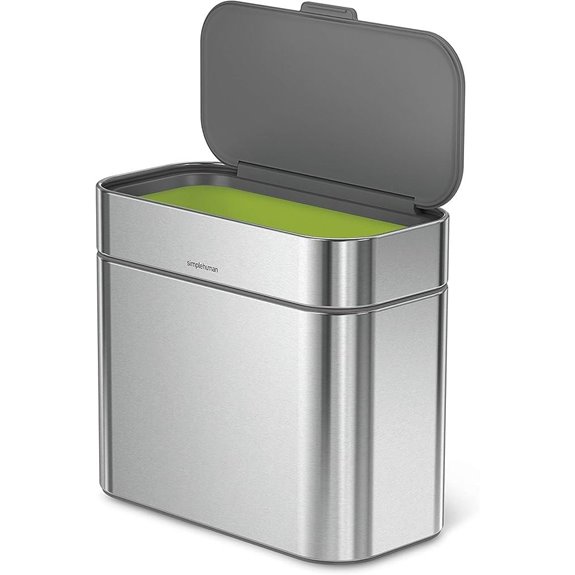 Simplehuman 4L Compost Caddy in Brushed Steel
