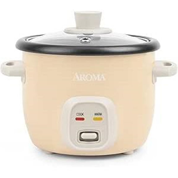 AROMA Mini Rice Cooker 2-Cup Uncooked Capacity