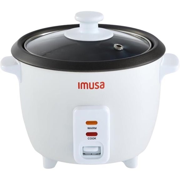 IMUSA Electric Nonstick Rice Cooker 3-Cup Uncooked