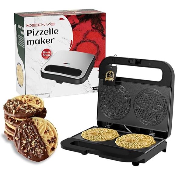 Mini Non-stick Pizzelle Maker for Cookies