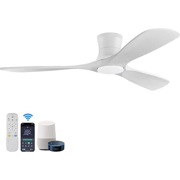 52in WiFi Smart Ceiling Fan with Lights and Remote