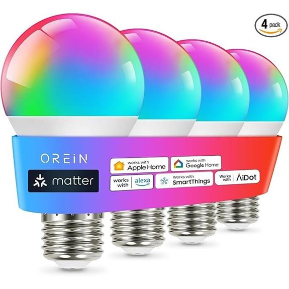 OREiN Smart Color Light Bulbs (4-Pack)
