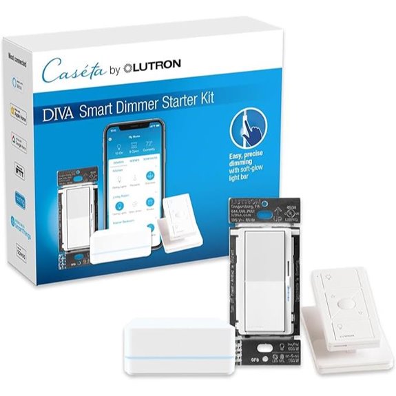 Lutron Diva Smart Dimmer Switch Kit with Hub