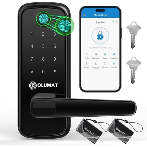 OLUMAT Smart Keyless Fingerprint Door Lock