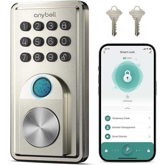 Anybell Smart Fingerprint Door Lock with App Control