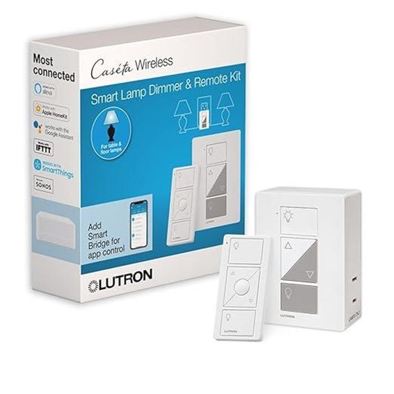 Lutron Caseta Smart Lamp Dimmer Switch Kit