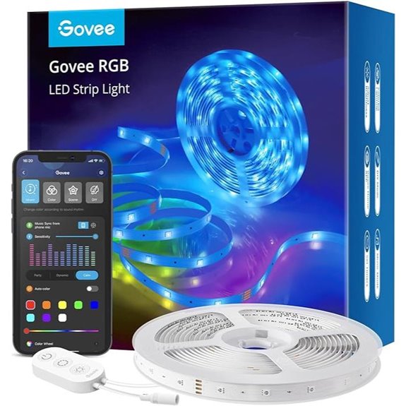 Govee RGB LED Strip Lights with App & Voice Control