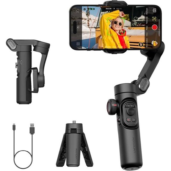 AOCHUAN Smartphone Gimbal Stabilizer with Focus Wheel