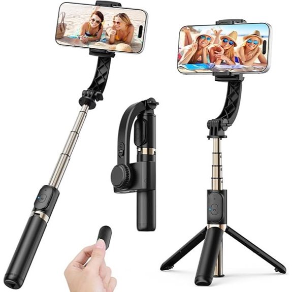 Smartphone Gimbal Stabilizer with Selfie Stick and Remote