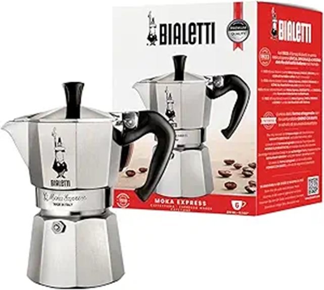 Bialetti Moka Express 6-Cup Italian Espresso Maker