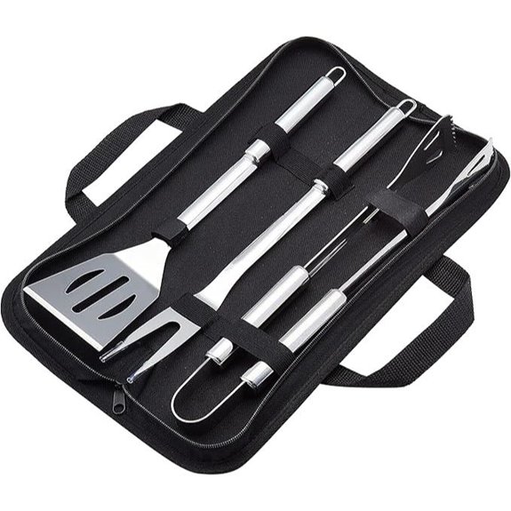Amazon Basics Stainless Steel Barbecue Tool Set