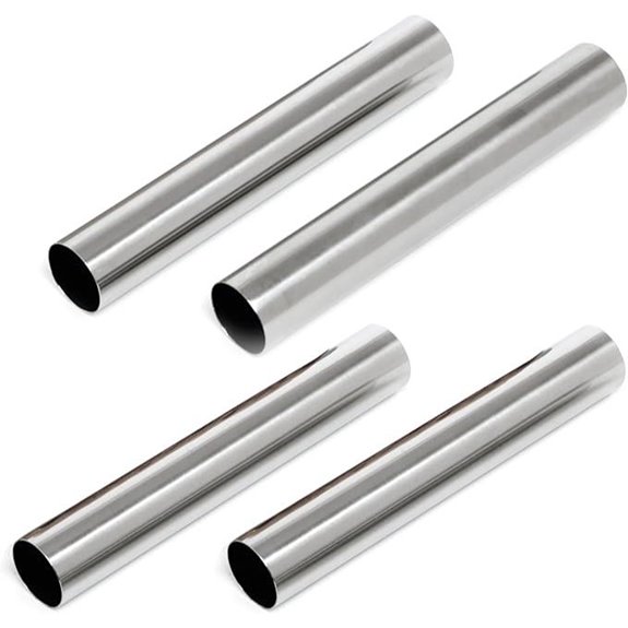 Norpro Set of 4 Stainless Steel Cannoli Forms 5.75in/14.5cm