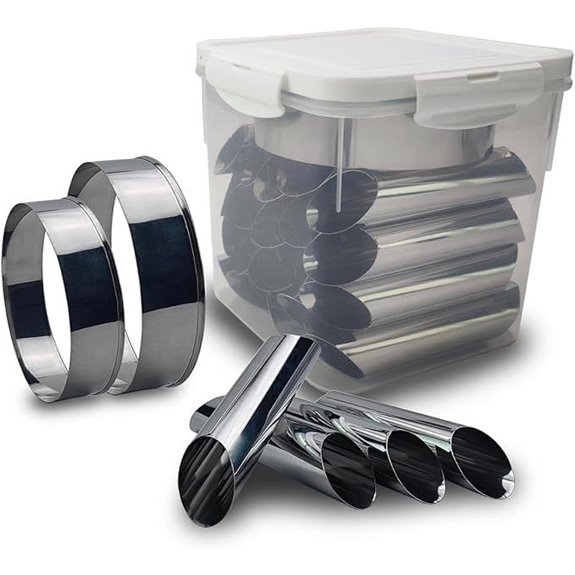 Cannoli Forms Pastry Roll Molds,Stainless Steel Cannoli Tubes,Pack of 22