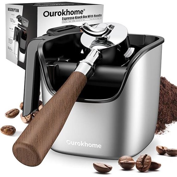 Ourokhome Stainless Steel Knock Box for Espresso